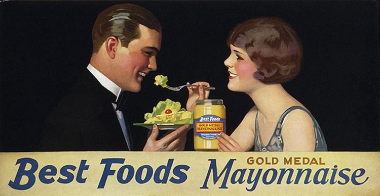 Unknown Artist - Best Foods Mayonnaise Ad, 1920's